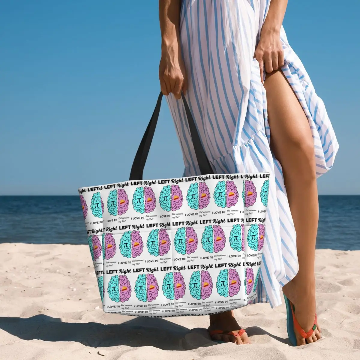 Left Right Brain Hemisphere Pi Pie Math Joke Beach Tote Bag Sport Gym Yoga Duffle Large Tote Bag Women Travel Bag Fitness bag
Left Right Brain Hemisphere Pi Pie Math Joke Beach Tote Bag Sport Gym Yoga Duffle Large Tote Bag Women Travel Bag Fitness bag