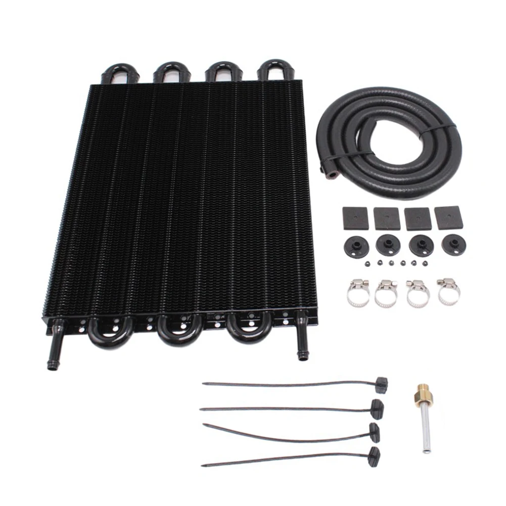 8 Rows Aluminum Oil Cooler Kit Oil Radiator Car Auto Transmission Auto-Manual Radiator Converter Auto Parts Accessories Black
8 Rows Aluminum Oil Cooler Kit Oil Radiator Car Auto Transmission Auto-Manual Radiator Converter Auto Parts Accessories Black
