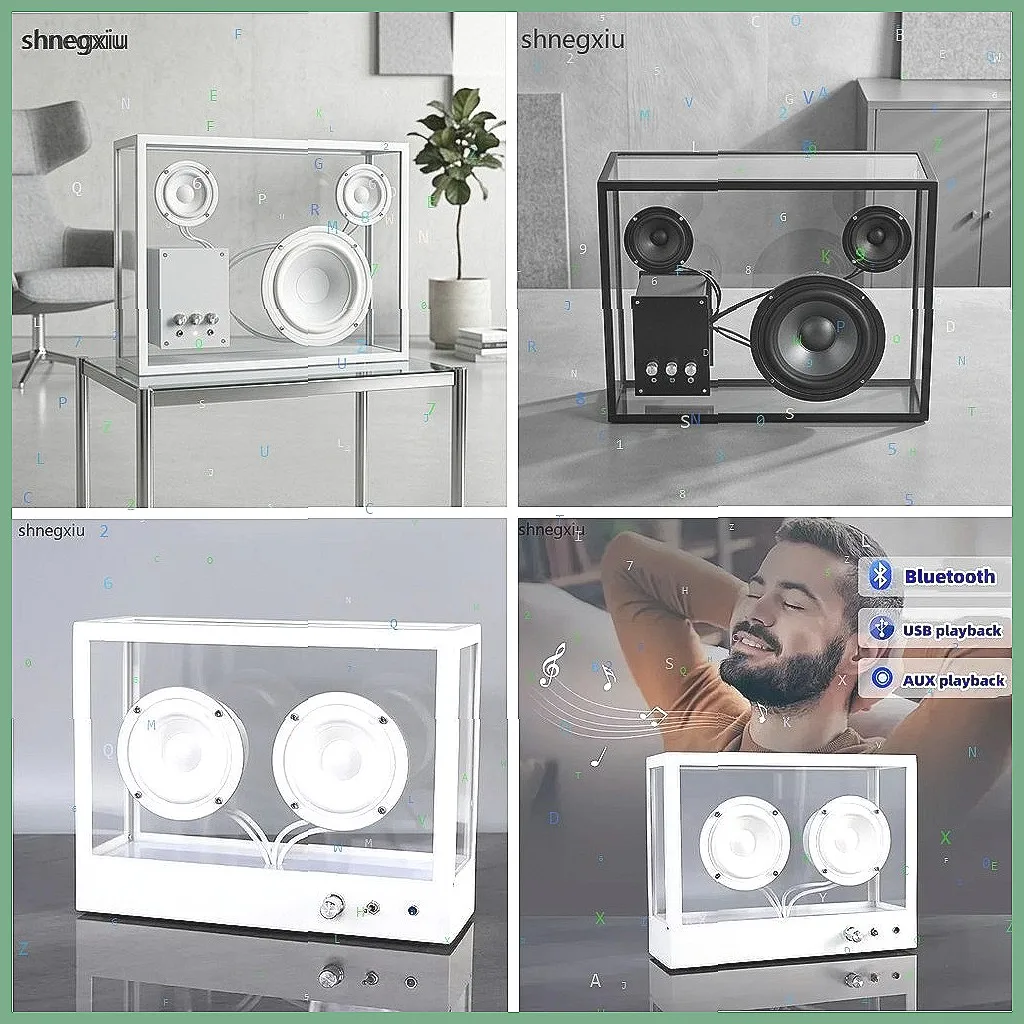 Transparent Bluetooth Subwoofer, Wireless Speaker with LED Lights for Desktop, Room Decor Birthday Gift
Transparent Bluetooth Subwoofer, Wireless Speaker with LED Lights for Desktop, Room Decor Birthday Gift