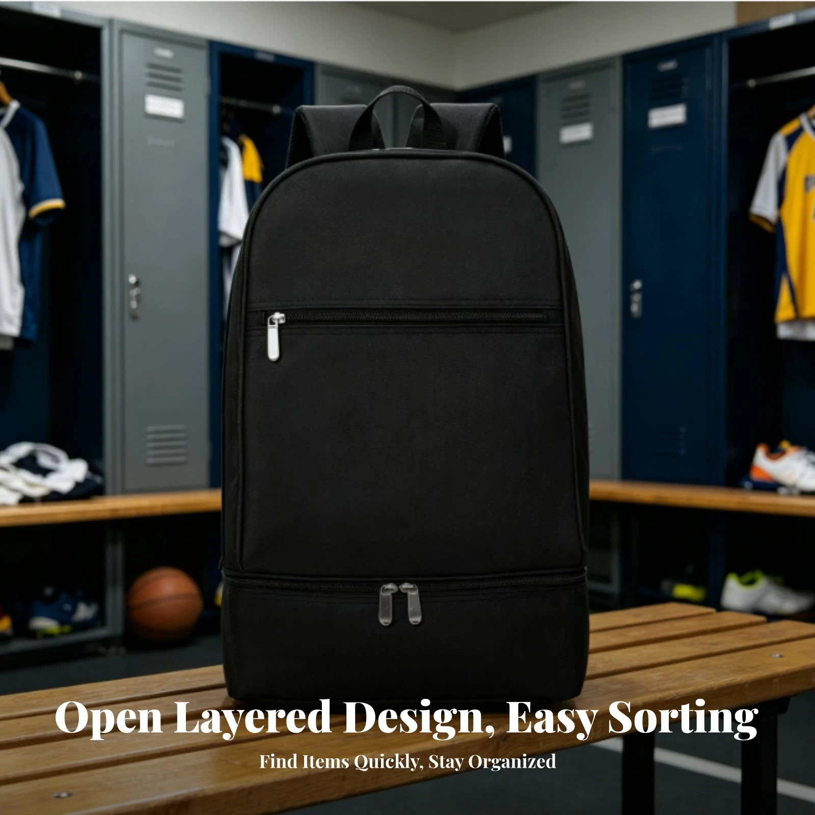 Sport Backpack Solid Color Rucksack Carry Bag Top Handle for Sports
Sport Backpack Solid Color Rucksack Carry Bag Top Handle for Sports