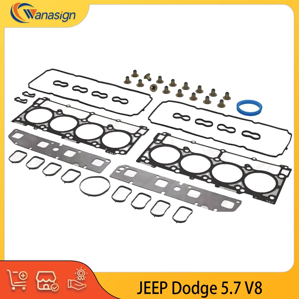 AUTO ENGINE PARTS Cylinder Head Gasket Kit for Dodge CHRYSLER JEEP Charger RAM 300C 5.7L V8 5.7 L T EZA EZB EZD EZH 2001-2009
AUTO ENGINE PARTS Cylinder Head Gasket Kit for Dodge CHRYSLER JEEP Charger RAM 300C 5.7L V8 5.7 L T EZA EZB EZD EZH 2001-2009