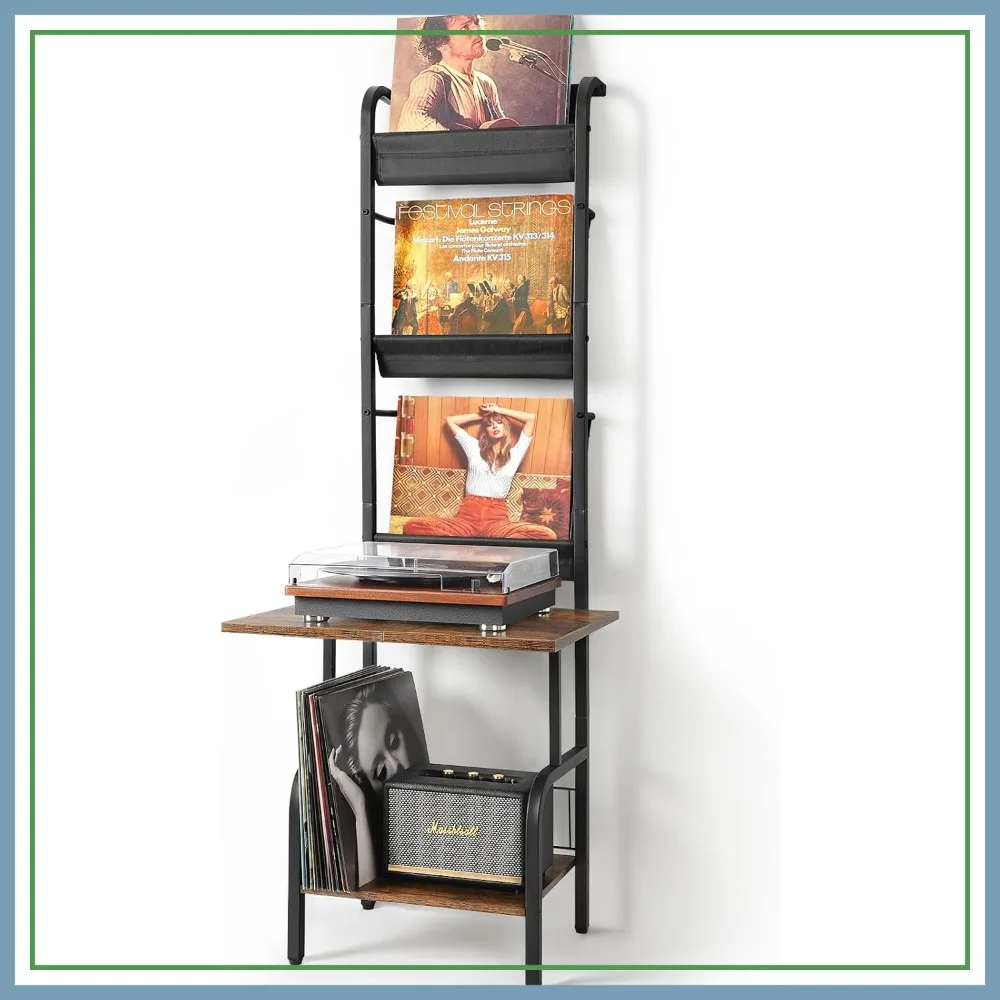 Record Player Stand with Vinyl Storage, Turntable Table Holds Up to 200 Albums, Display Shelf Organizer Rack
Record Player Stand with Vinyl Storage, Turntable Table Holds Up to 200 Albums, Display Shelf Organizer Rack
