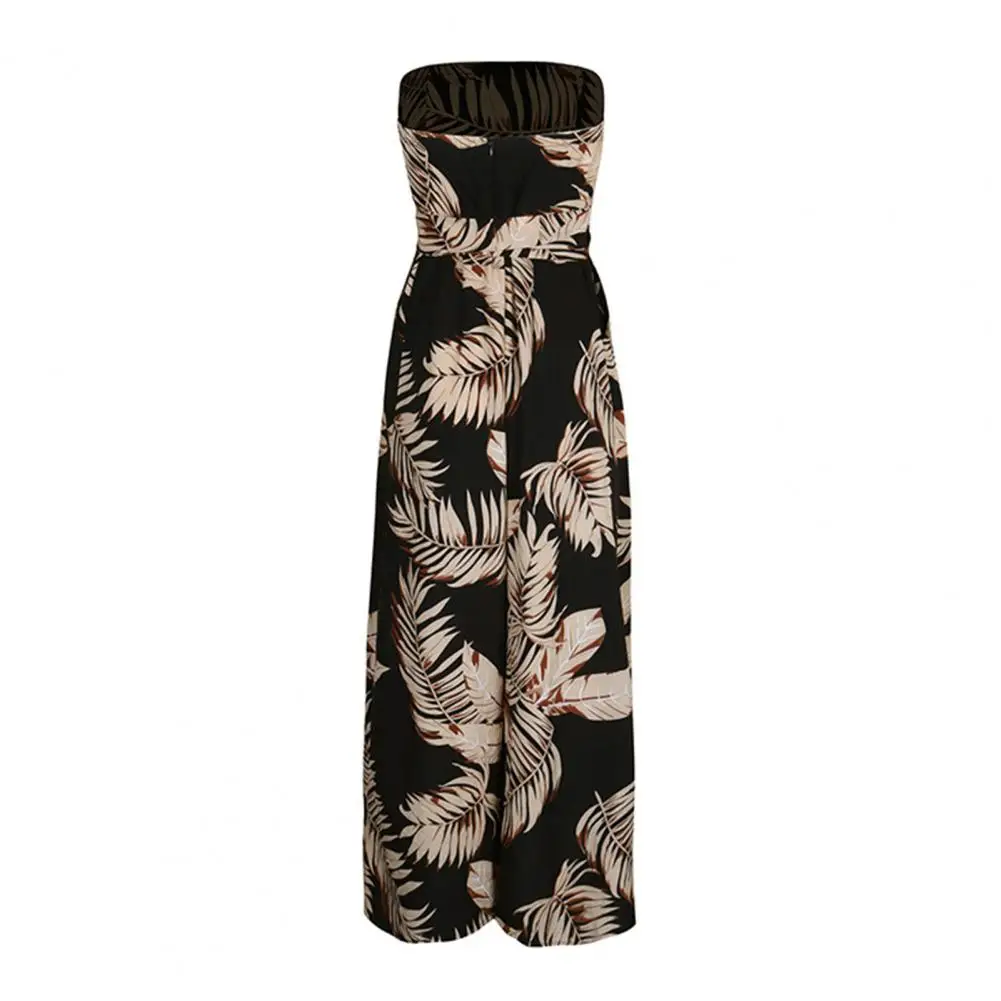 Casual Summer Jumpsuit Sleeveless Jumpsuit Trendy Women's Off Shoulder Leaf Print Jumpsuit with Lace-up Waist Wide for Vacation
Casual Summer Jumpsuit Sleeveless Jumpsuit Trendy Women's Off Shoulder Leaf Print Jumpsuit with Lace-up Waist Wide for Vacation