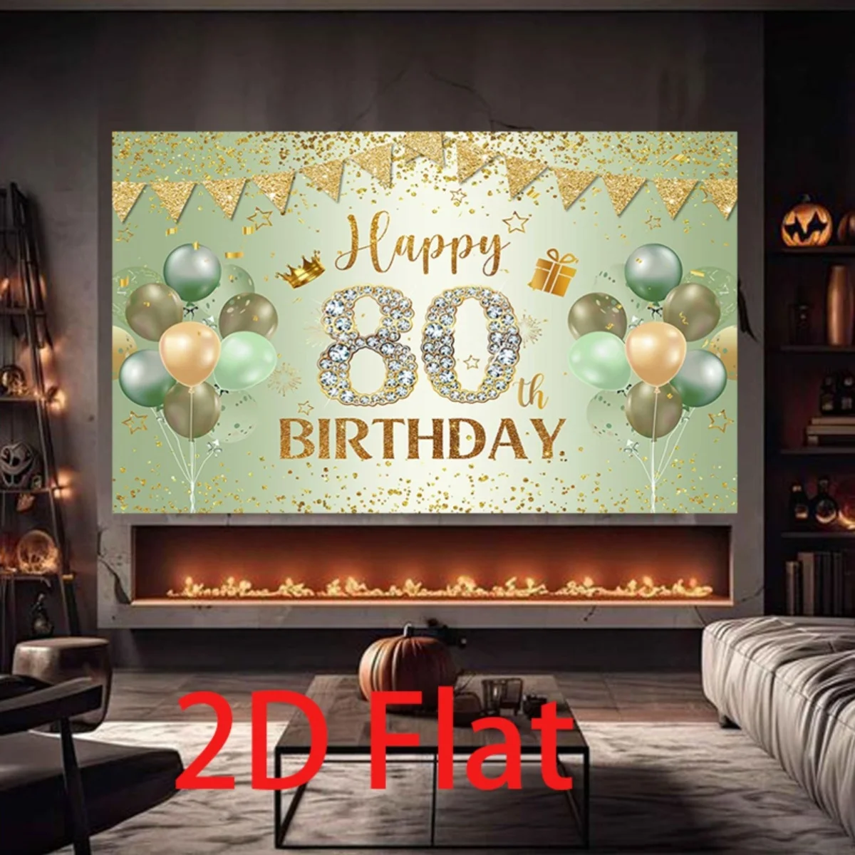 1 фон с днем рождения в честь 80-летия — шотландские зеленые и золотые блестящие шары, дизайн короны и подарка, полиэстеровое 2D-украшение
1 фон с днем рождения в честь 80-летия — шотландские зеленые и золотые блестящие шары, дизайн короны и подарка, полиэстеровое 2D-украшение