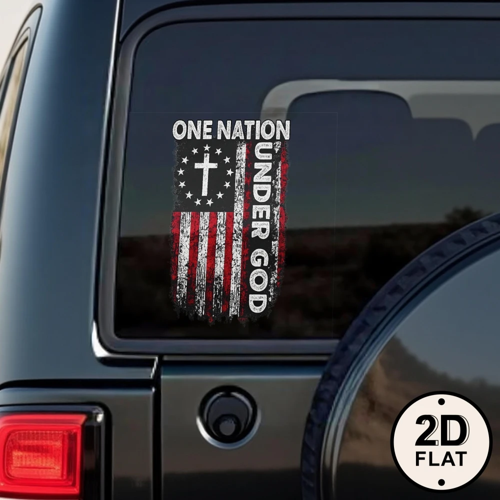 Car stickers and decals, vinyl window decals, a flag with a cross to represent a nation under one god, humorous bumper stickers (1 photo)
Car stickers and decals, vinyl window decals, a flag with a cross to represent a nation under one god, humorous bumper stickers (1 photo)