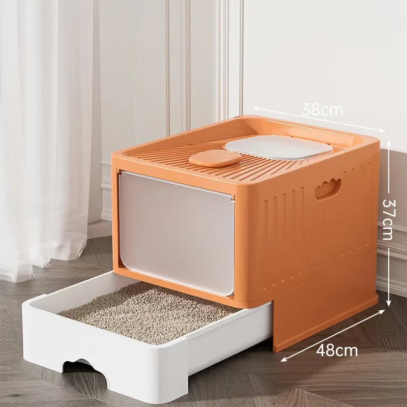 PP Large Fully Enclosed Cat Litter Box Foldable Drawer Type Anti-Odor Anti-Splash Cat Toilet Pet Supplies
PP Large Fully Enclosed Cat Litter Box Foldable Drawer Type Anti-Odor Anti-Splash Cat Toilet Pet Supplies