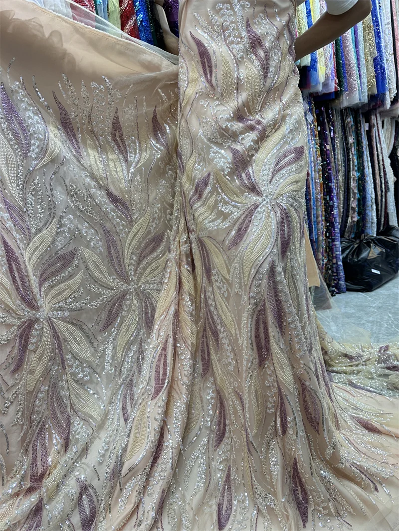 African Heavy Beaded Lace French Sequins Sequence Lace Fabric for Wedding Material RJW-1243
African Heavy Beaded Lace French Sequins Sequence Lace Fabric for Wedding Material RJW-1243