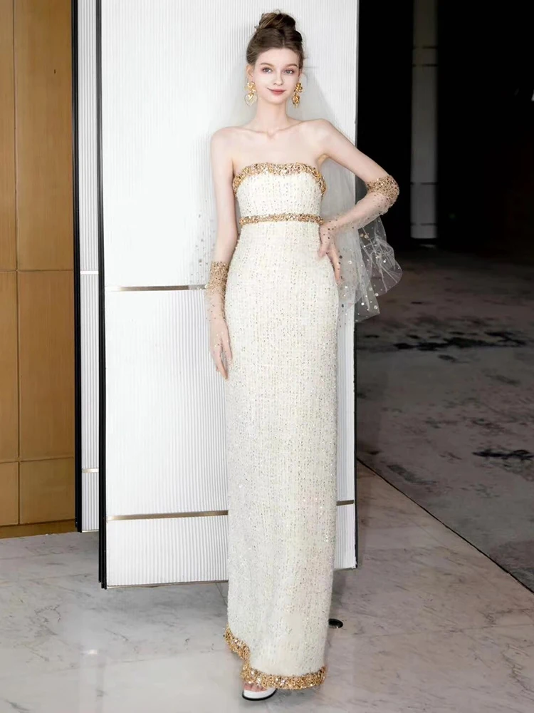 Элегантное вечернее платье Ele с пайетками, приталенное, для помолвки, со средней талией, на молнии, из полиэстера
Элегантное вечернее платье Ele с пайетками, приталенное, для помолвки, со средней талией, на молнии, из полиэстера