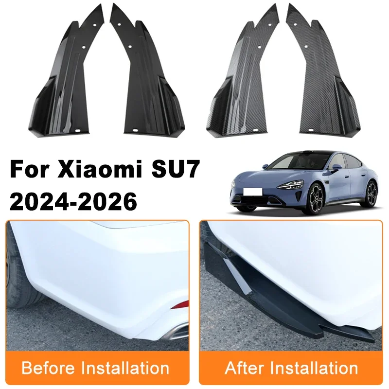 Car Rear Bumper Spoiler Lip Diffuser Side Skirt Splitter Wrap Angle Anti-Crash Protection Trim For Xiaomi SU7 2024-2026 2025
Car Rear Bumper Spoiler Lip Diffuser Side Skirt Splitter Wrap Angle Anti-Crash Protection Trim For Xiaomi SU7 2024-2026 2025