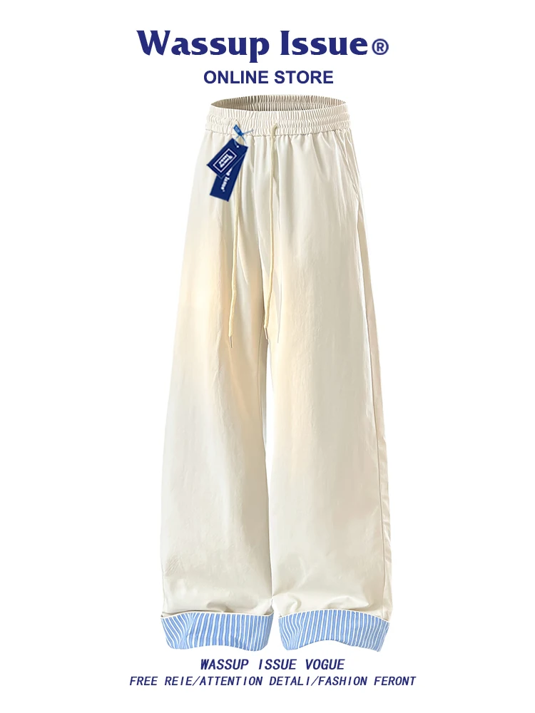 WASSUP ISSUE Men's Casual Straight Leg Pants Summer Breathable Waterproof Outdoor Cargo Trousers Faionable Youth Sle
WASSUP ISSUE Men's Casual Straight Leg Pants Summer Breathable Waterproof Outdoor Cargo Trousers Faionable Youth Sle