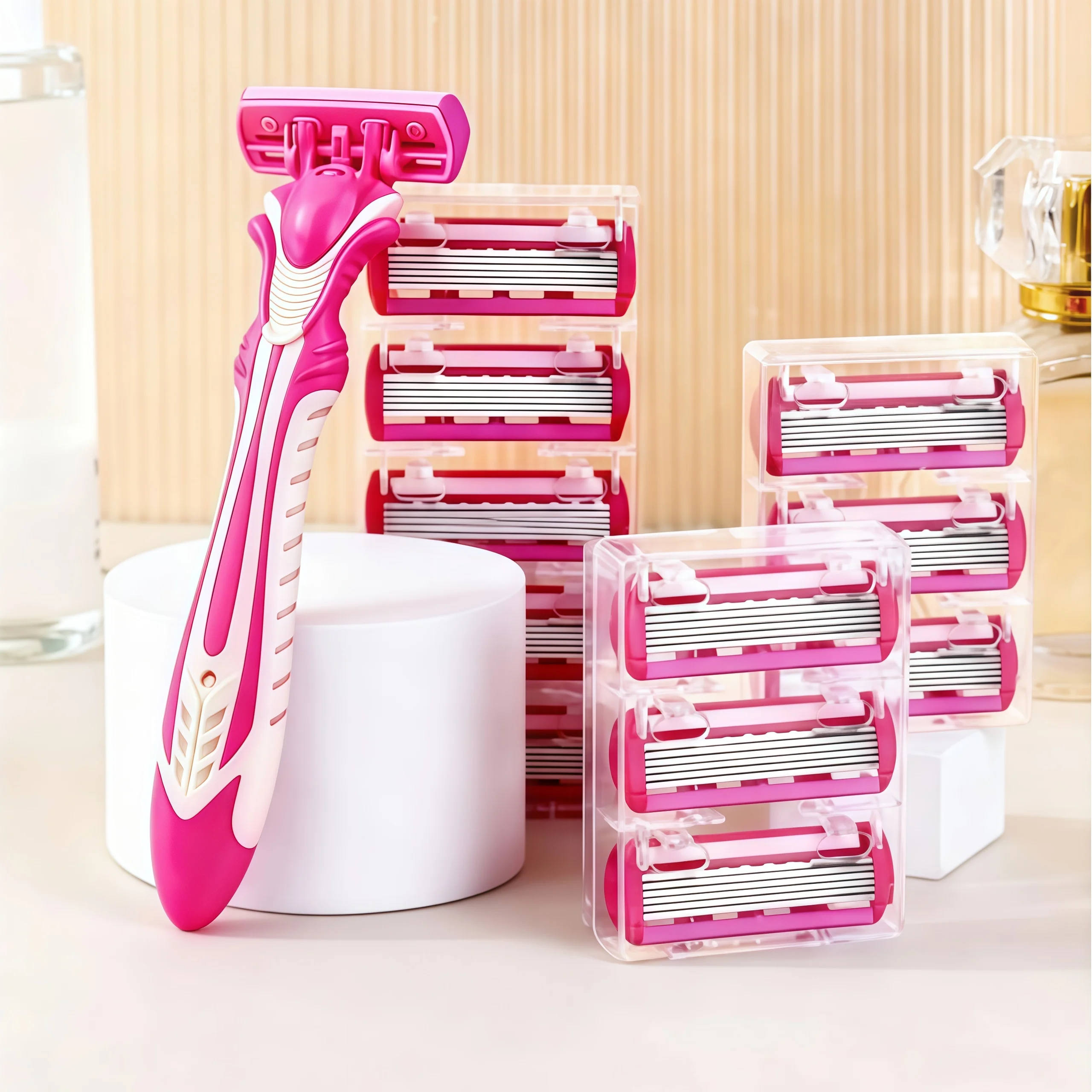 Razor for women 6-Layer blade leg hair underarm shaving knife 6-layer blades razor cross-border spot manual razor Leg shaver
Razor for women 6-Layer blade leg hair underarm shaving knife 6-layer blades razor cross-border spot manual razor Leg shaver