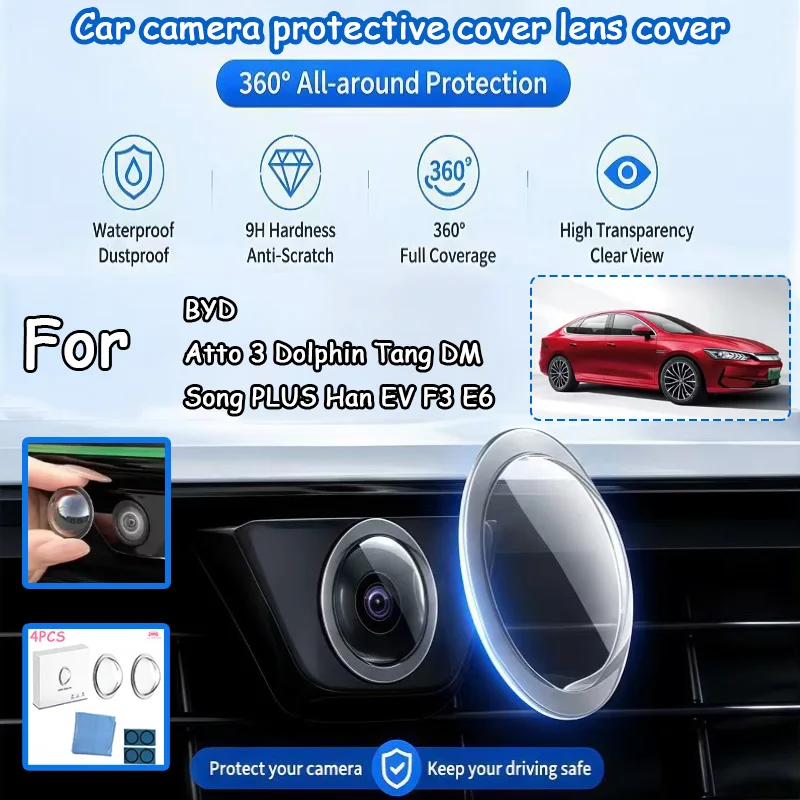 4pcs Car Camera Lens Protector Cover High Transparent Guard For BYD Atto 3 Dolphin Tang DM Song PLUS Han EV F3 E6
4pcs Car Camera Lens Protector Cover High Transparent Guard For BYD Atto 3 Dolphin Tang DM Song PLUS Han EV F3 E6