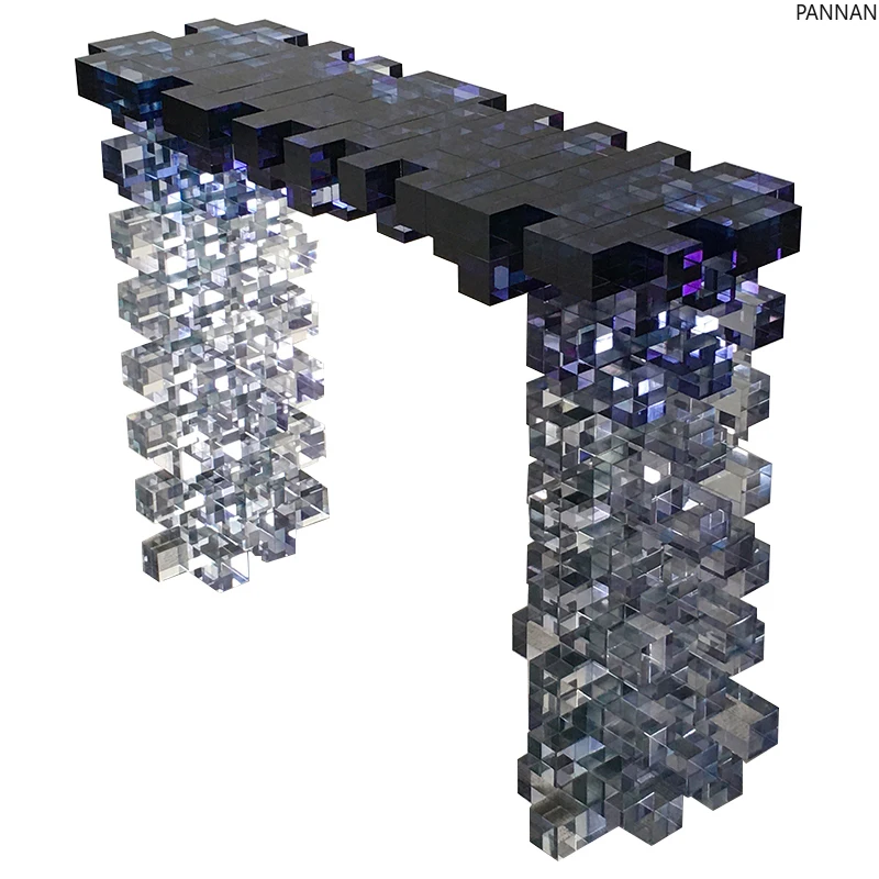 Crystal gradual change color square enchantment table exhibition hall large flat floor entrance hall table
Crystal gradual change color square enchantment table exhibition hall large flat floor entrance hall table