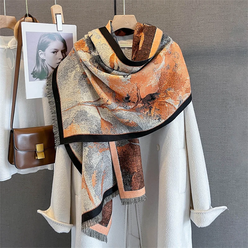 2025 New Print Autumn Winter Scarf Women Pashmina Shawls and Wraps Cashmere Blanket Warm Thick Stoles for Lady Outdoor Bufanda
2025 New Print Autumn Winter Scarf Women Pashmina Shawls and Wraps Cashmere Blanket Warm Thick Stoles for Lady Outdoor Bufanda