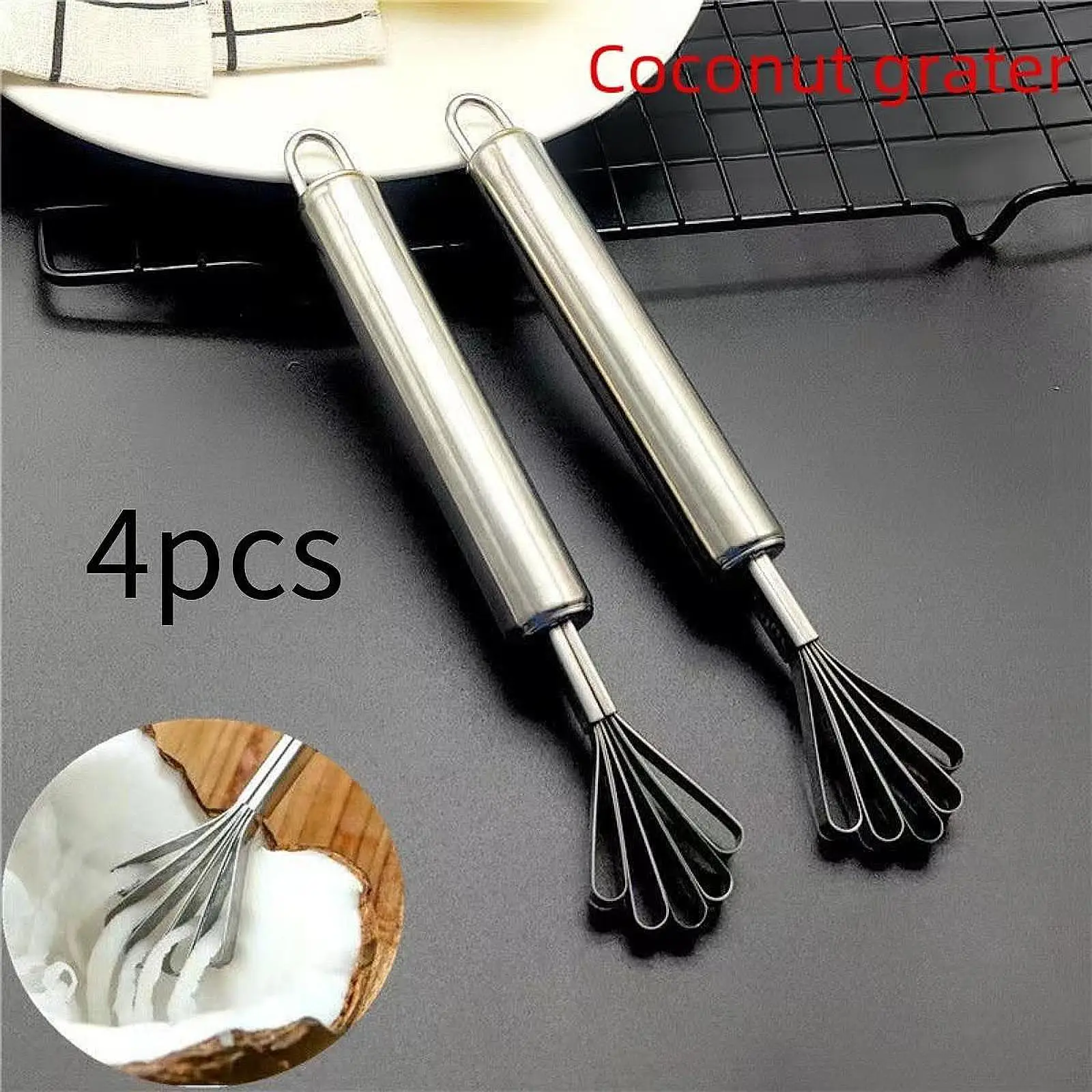 Нож для удаления кокосового мяса, легко открывающийся скребок для кокосового мяса, средство для удаления рыбной скалера для приготовления пищи, кухни, дома, фруктового магазина, ресторана
Нож для удаления кокосового мяса, легко открывающийся скребок для кокосового мяса, средство для удаления рыбной скалера для приготовления пищи, кухни, дома, фруктового магазина, ресторана