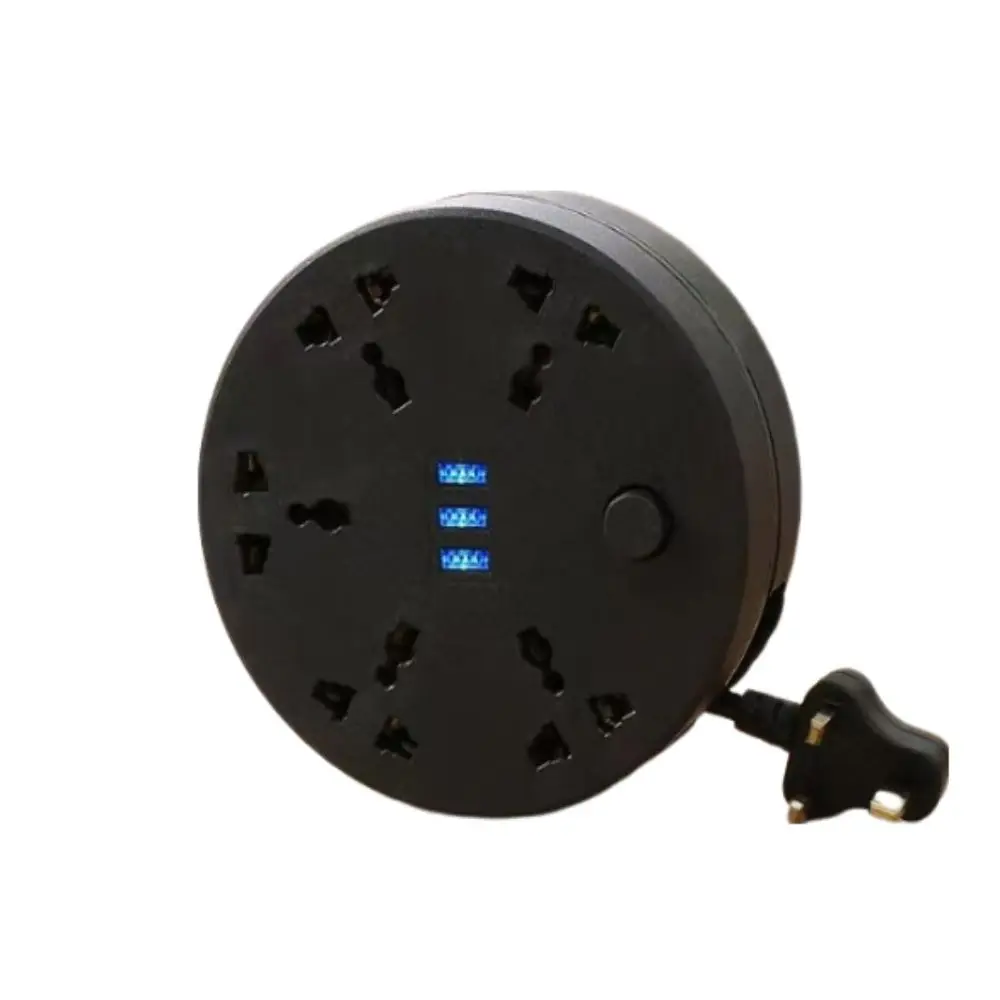 Circular Power Extension Board Universal Flexibility Multi Outlet Power Strip Socket Multi Network with 3 USB Cable Plugs
Circular Power Extension Board Universal Flexibility Multi Outlet Power Strip Socket Multi Network with 3 USB Cable Plugs