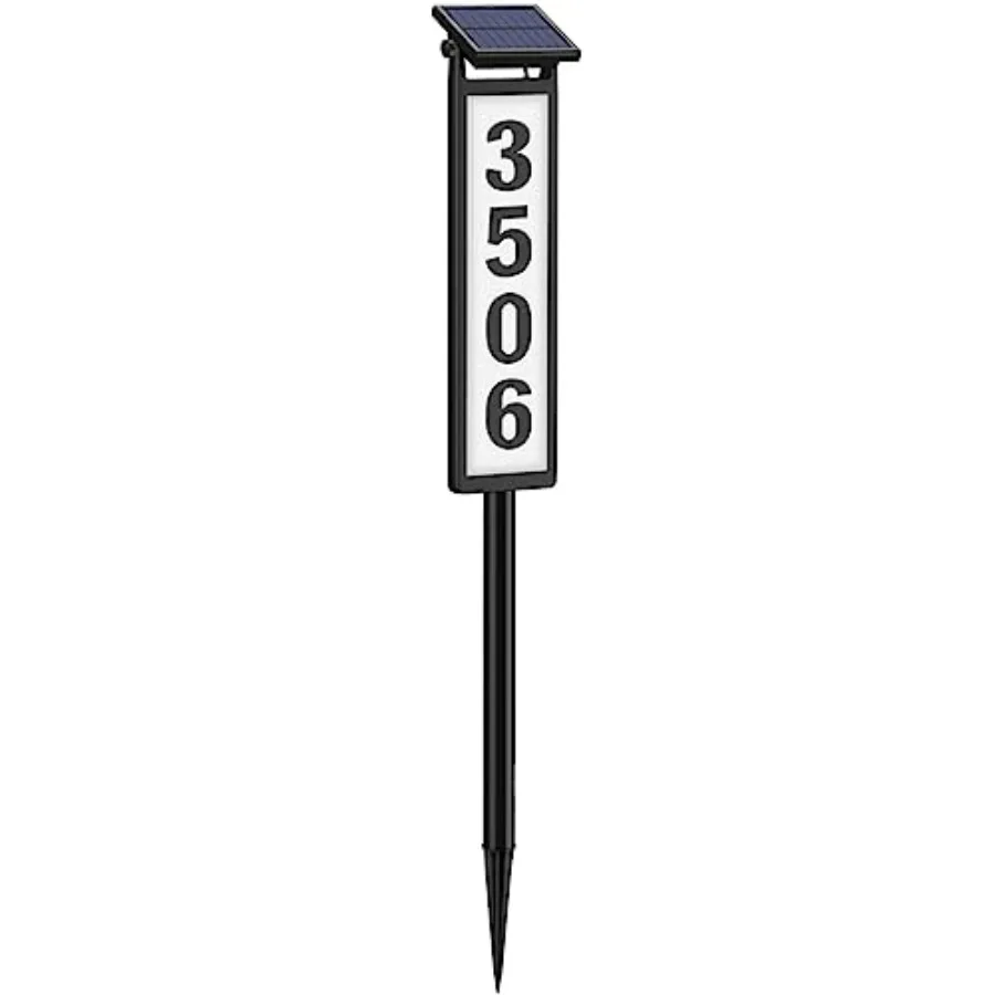 Solar Illuminated LED Lighted Address Sign House Numbers for Outside Yard Home Numbers Plaque Outdoor Waterproof Black
Solar Illuminated LED Lighted Address Sign House Numbers for Outside Yard Home Numbers Plaque Outdoor Waterproof Black