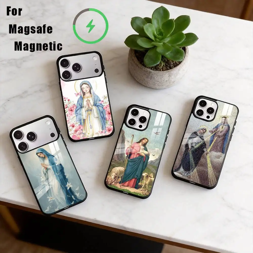 Virgin Mary Jesus Art Phone Case For iPhone17,16,15,14,13,12,11 Plus,Pro Compatible with magnetic wireless charging
Virgin Mary Jesus Art Phone Case For iPhone17,16,15,14,13,12,11 Plus,Pro Compatible with magnetic wireless charging