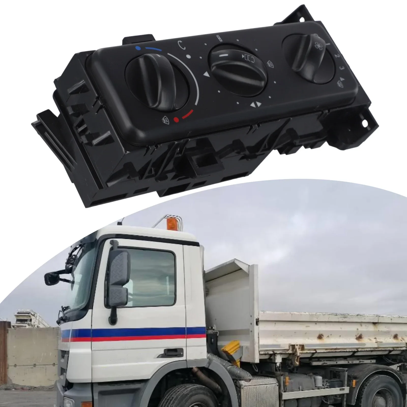 For Benz Actros Climate Control Switch ABS Material Black Colour OEM Number 9438200026 Replacement Installation
For Benz Actros Climate Control Switch ABS Material Black Colour OEM Number 9438200026 Replacement Installation