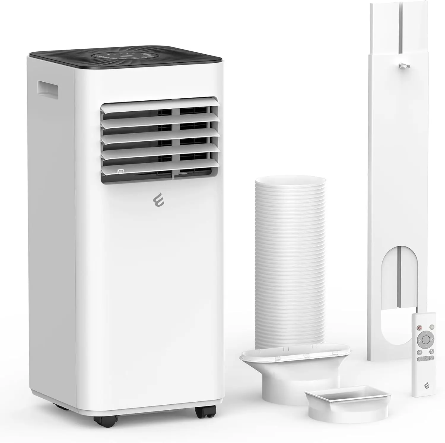 Portable Air Conditioner 10,000 BTU, 3-in-1 Unit with Remote Control, Dehumidification, Air Circulation, Timer, and Window Kit for Rooms up to 450 sq. ft.
Portable Air Conditioner 10,000 BTU, 3-in-1 Unit with Remote Control, Dehumidification, Air Circulation, Timer, and Window Kit for Rooms up to 450 sq. ft.