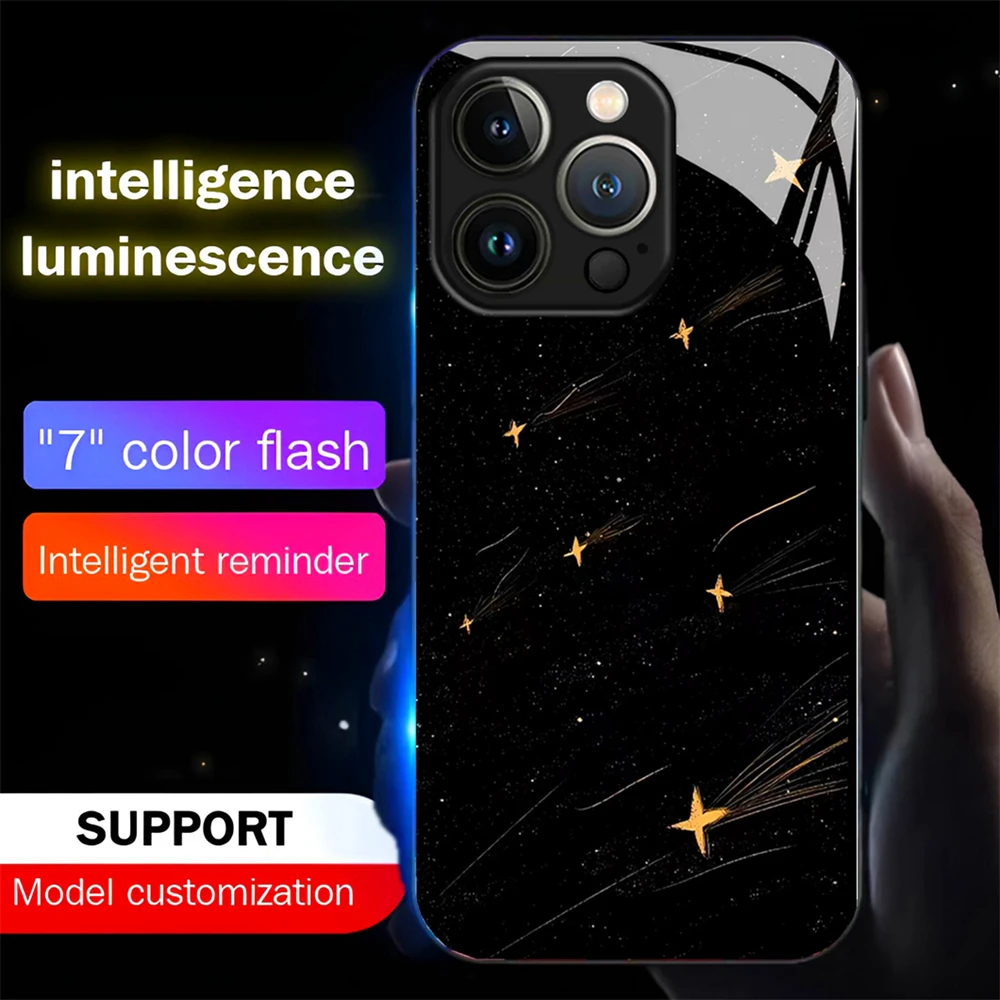 Romantic Meteor Design Luminous LED Call Light Up Flash Phone Case Cover For Samsung S26 S25 S24 S23 S22 S21 Plus Ultra
Romantic Meteor Design Luminous LED Call Light Up Flash Phone Case Cover For Samsung S26 S25 S24 S23 S22 S21 Plus Ultra