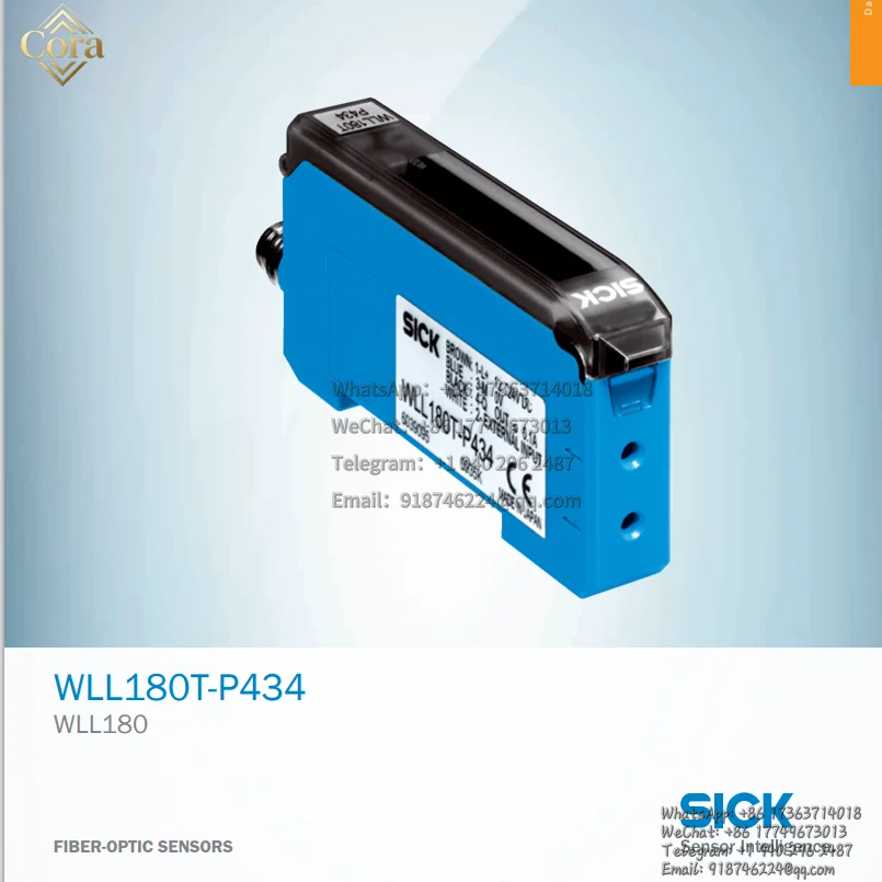 SICK Optical Fiber Sensor WLL180T-P434 Order Number 6039095 Optical Fiber Amplifier New Original Genuine In Stock
SICK Optical Fiber Sensor WLL180T-P434 Order Number 6039095 Optical Fiber Amplifier New Original Genuine In Stock