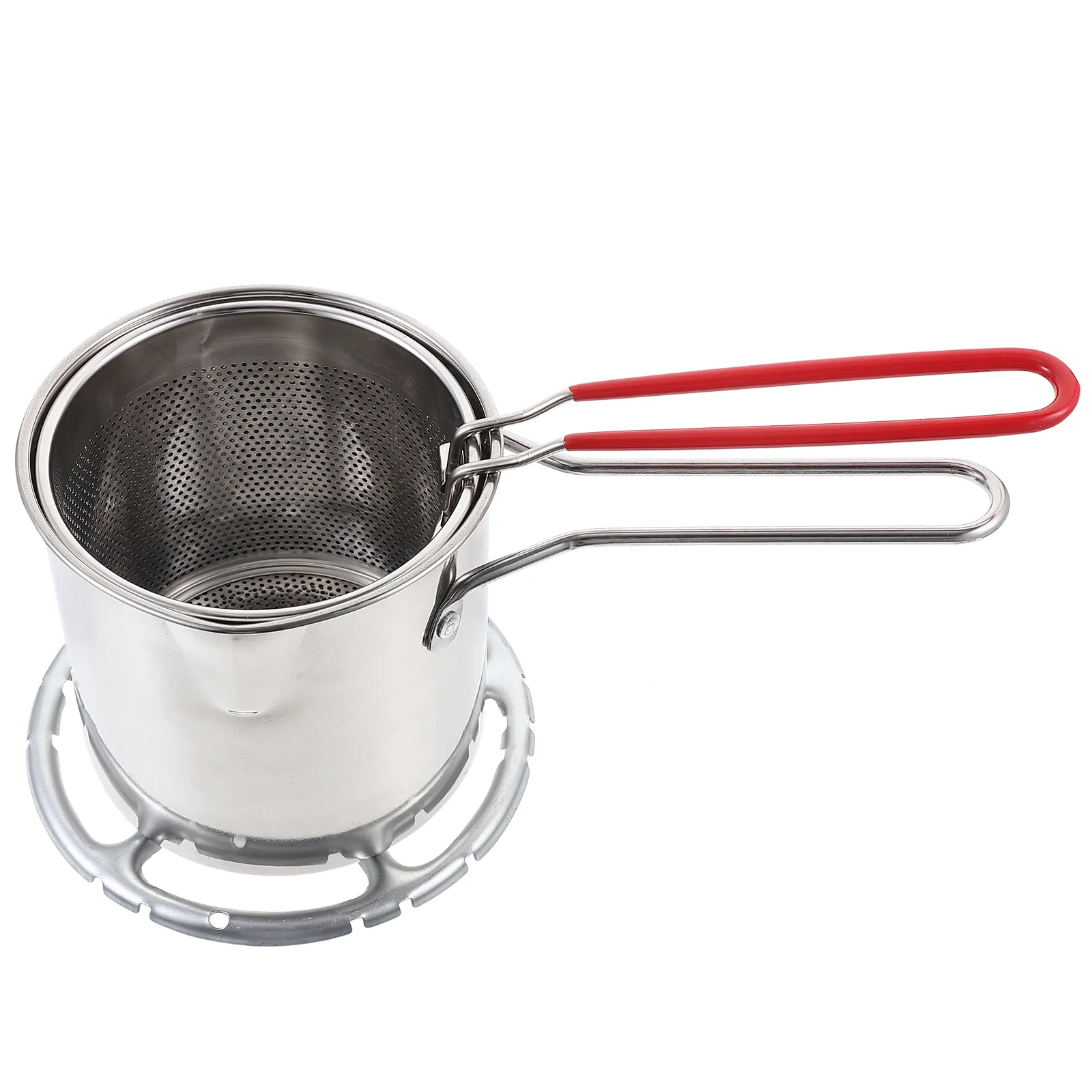 Stainless Steel Fryer Chips Basket French Metal Mini Deep Baskets with Pot Work on Suite
Stainless Steel Fryer Chips Basket French Metal Mini Deep Baskets with Pot Work on Suite