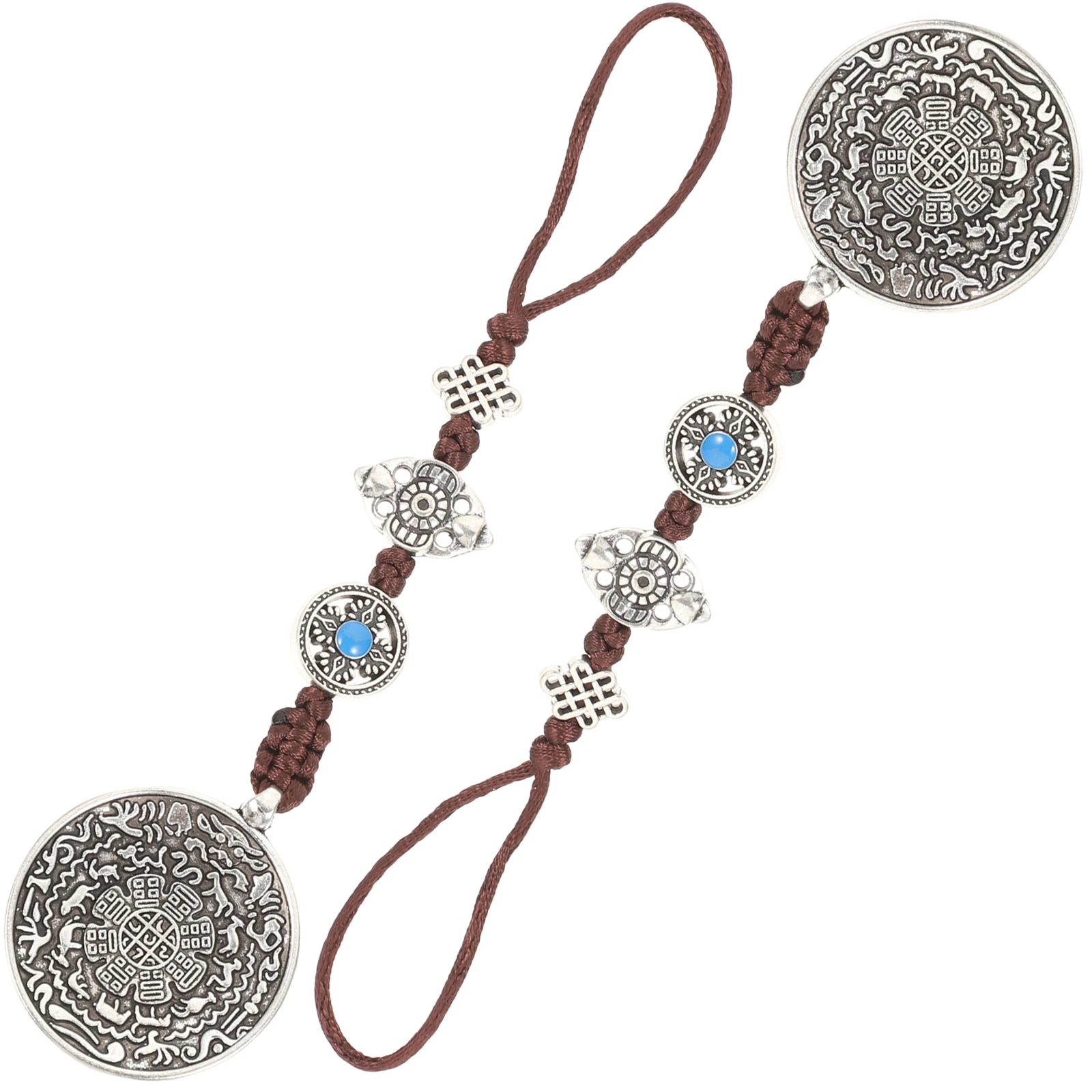 2pcs Alloy Tibetan Waistplate Necklace Hanging Charm Compact Size Creative Unique Jewelry
2pcs Alloy Tibetan Waistplate Necklace Hanging Charm Compact Size Creative Unique Jewelry