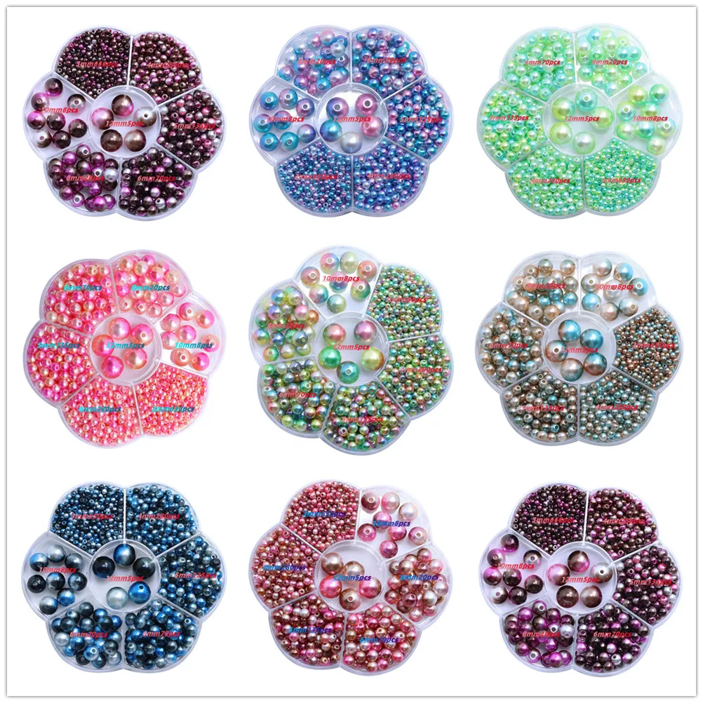 3-12mm 1168pcs/box Candy Color Multicolored Gradient Mermaid Round Straight Hole ABS Imitation Pearls for DIY Jewelry Making
3-12mm 1168pcs/box Candy Color Multicolored Gradient Mermaid Round Straight Hole ABS Imitation Pearls for DIY Jewelry Making