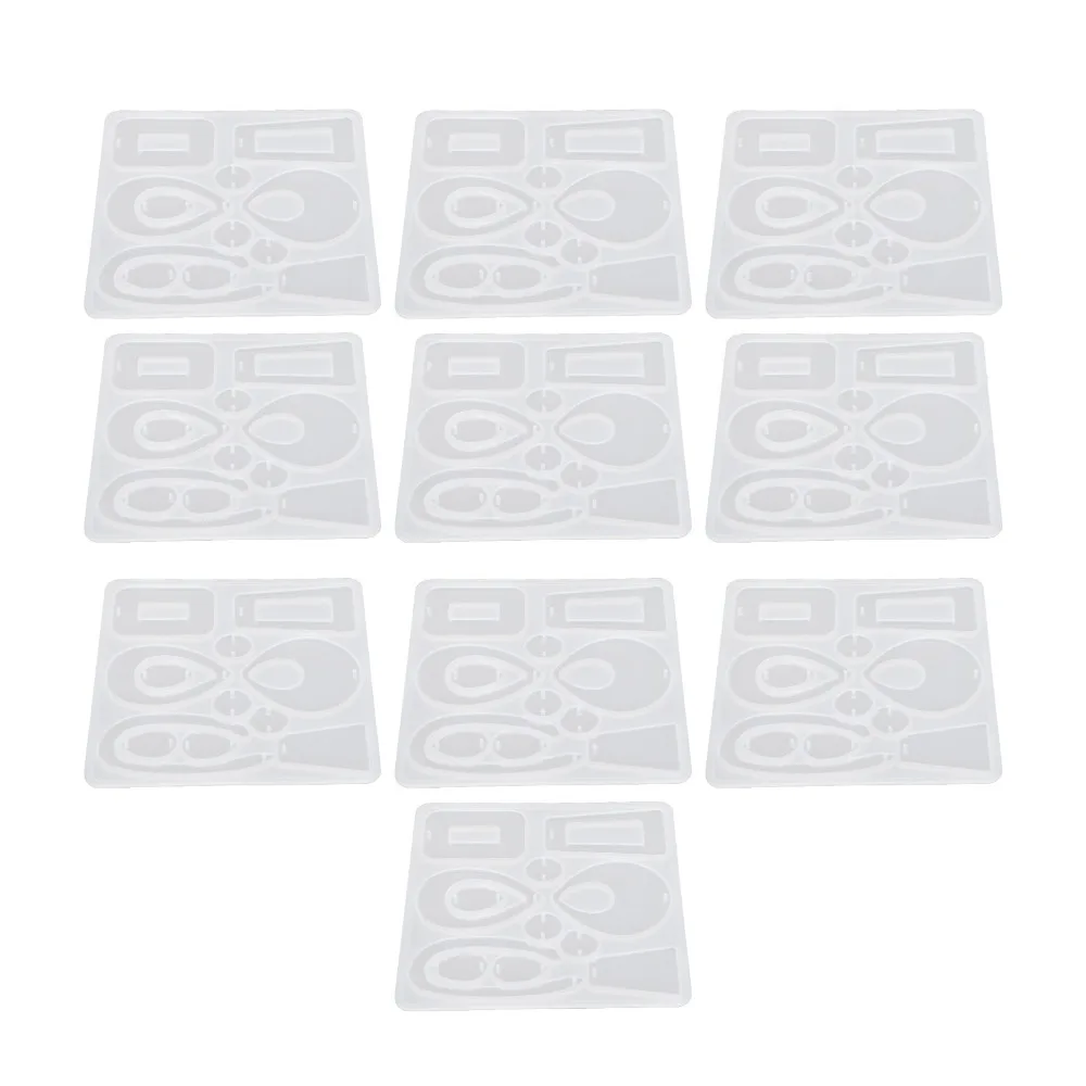 10pcs Various Shapes Resin Casting Silicone Mould Flexible Resin Pendant Jewelry Making Mould White Earrings Resin Casting Mould
10pcs Various Shapes Resin Casting Silicone Mould Flexible Resin Pendant Jewelry Making Mould White Earrings Resin Casting Mould