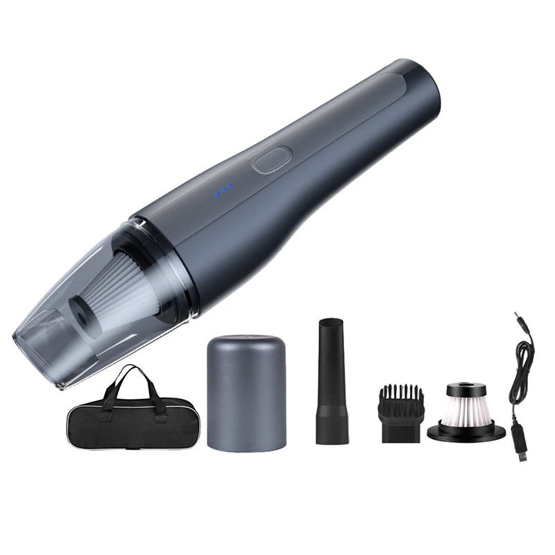 Car Vacuum Cleaner 5000PA Cordless Handheld Vacuum Cleaner For Home Interior Cleaning With Storage Bag Replace Filter
Car Vacuum Cleaner 5000PA Cordless Handheld Vacuum Cleaner For Home Interior Cleaning With Storage Bag Replace Filter