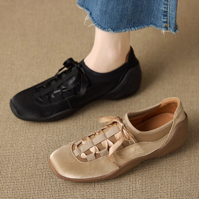 AIYUQIWomen's Loafers Thick-soled Comfortable German Training Shoes Women Color Block Lace-up female Shoes for Spring and Autumn
AIYUQIWomen's Loafers Thick-soled Comfortable German Training Shoes Women Color Block Lace-up female Shoes for Spring and Autumn