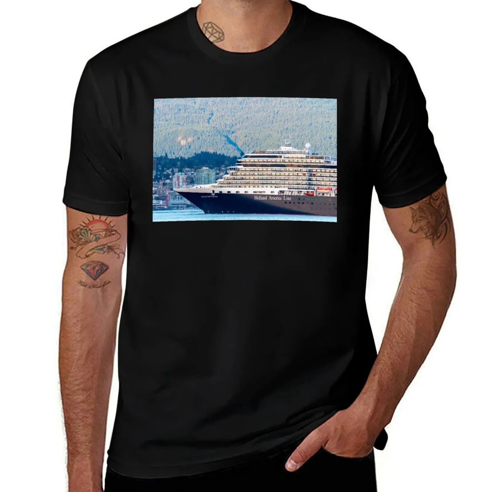 Holland America Nieuw Amsterdam Cruise Ship in Vancouver T-Shirt t shirts for man slim fit t shirt man casual
Holland America Nieuw Amsterdam Cruise Ship in Vancouver T-Shirt t shirts for man slim fit t shirt man casual
