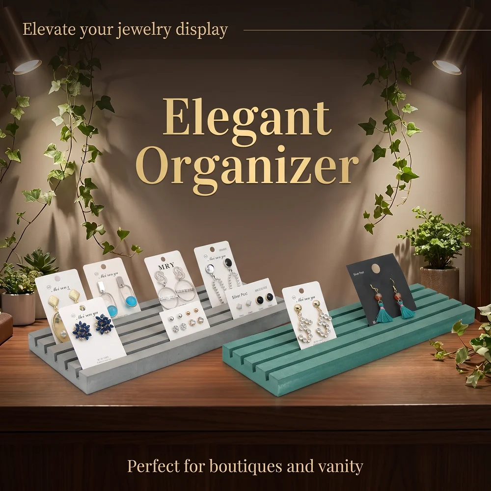 Earring Card Display Stand 5 Slots Jewelry Organizer Holder Tray for Boutique Shop Home Photography Earrings Cards Display
Earring Card Display Stand 5 Slots Jewelry Organizer Holder Tray for Boutique Shop Home Photography Earrings Cards Display