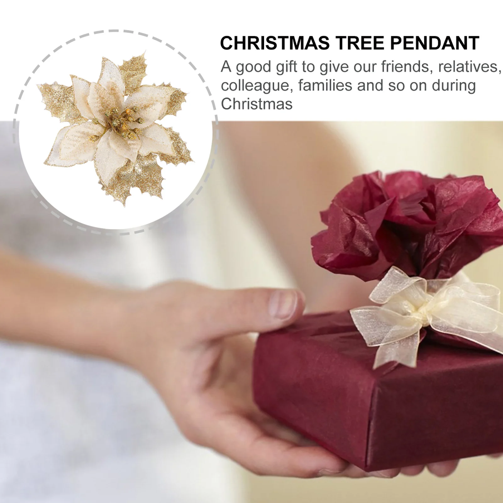 12Pcs Christmas Flower Pendant Decorative Hanging Xmas Tree Ornament Christmas Tree Hanging Decor Holiday Party Decoration
12Pcs Christmas Flower Pendant Decorative Hanging Xmas Tree Ornament Christmas Tree Hanging Decor Holiday Party Decoration