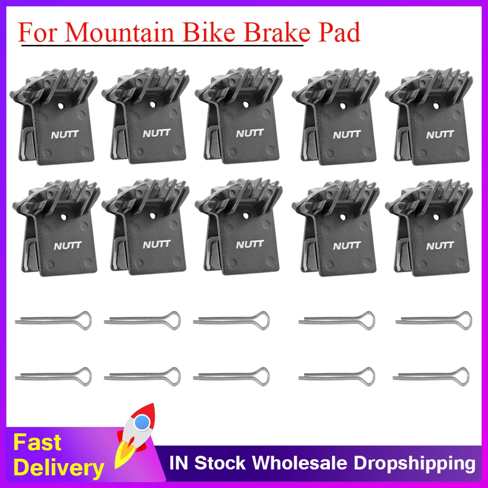 10pair For Mountain Bike Brake Pad NUTT Disc Brake Pad MTB Bicycle Hydraulic Caliper Heat Dissipation Semi Metal Resin
10pair For Mountain Bike Brake Pad NUTT Disc Brake Pad MTB Bicycle Hydraulic Caliper Heat Dissipation Semi Metal Resin