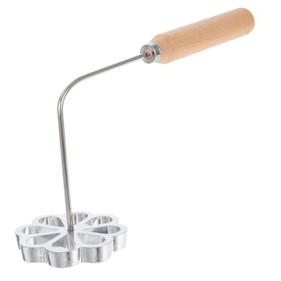 Cookie Mold Rosette Iron Set with Wooden Handle, Flower Shaped Fried Dough Maker Tool for Rosette Cookies, Waffles, Pastry and
Cookie Mold Rosette Iron Set with Wooden Handle, Flower Shaped Fried Dough Maker Tool for Rosette Cookies, Waffles, Pastry and
