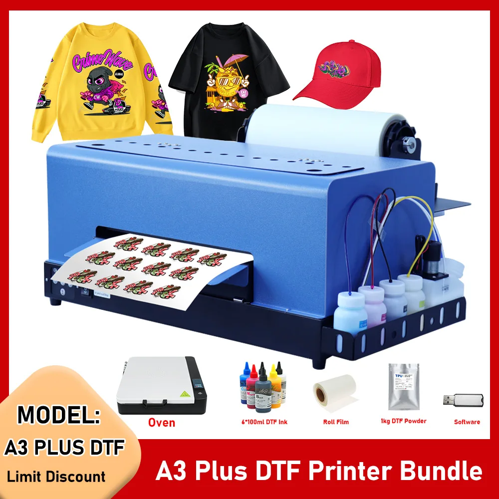 DTF Printer Machine A3 Plus 13" Direct To Film DTF Printer L805 T shirt Printing Machine with Roll Feeder for Clothes All Fabric
DTF Printer Machine A3 Plus 13" Direct To Film DTF Printer L805 T shirt Printing Machine with Roll Feeder for Clothes All Fabric
