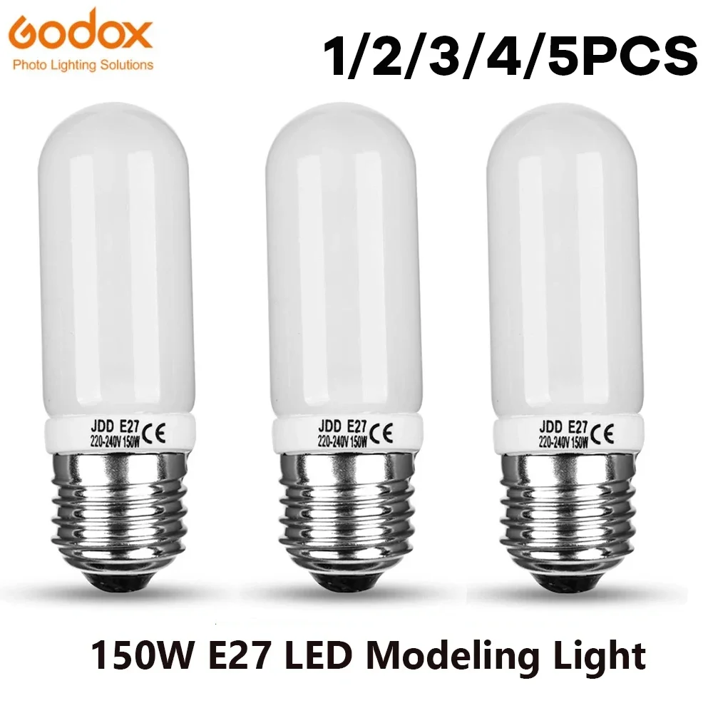 Godox 150W LED Bulb E27 Light Modeling Lamp Photography Lighting for Godox Studio Flash DE300 DE400 SK300 SK400 QS600 DP400/600
Godox 150W LED Bulb E27 Light Modeling Lamp Photography Lighting for Godox Studio Flash DE300 DE400 SK300 SK400 QS600 DP400/600