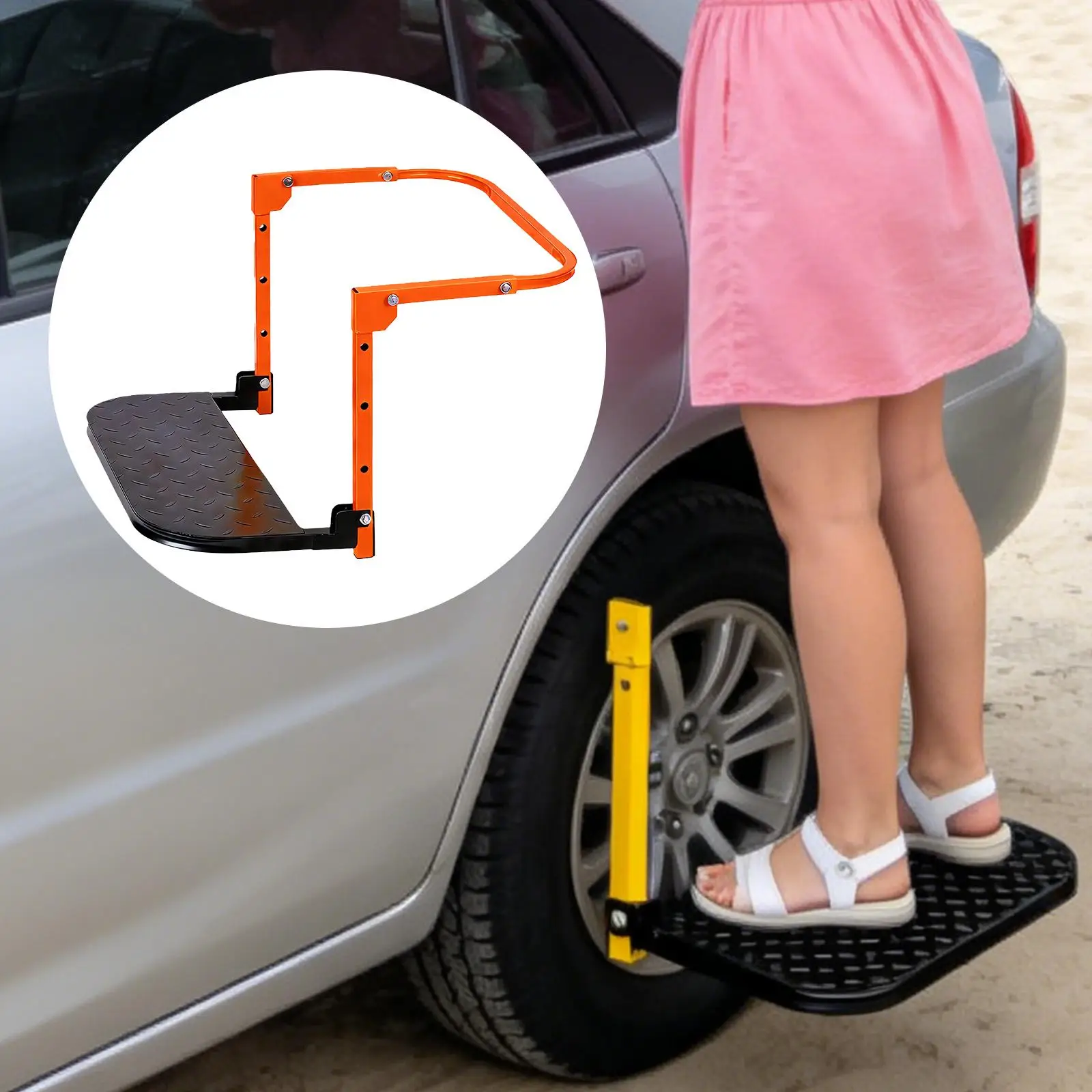Portable Truck Tire Step High Capacity Foldable Car Accessory Nonslip Pedal for SUV Van Garage Roof Engine Repair
Portable Truck Tire Step High Capacity Foldable Car Accessory Nonslip Pedal for SUV Van Garage Roof Engine Repair