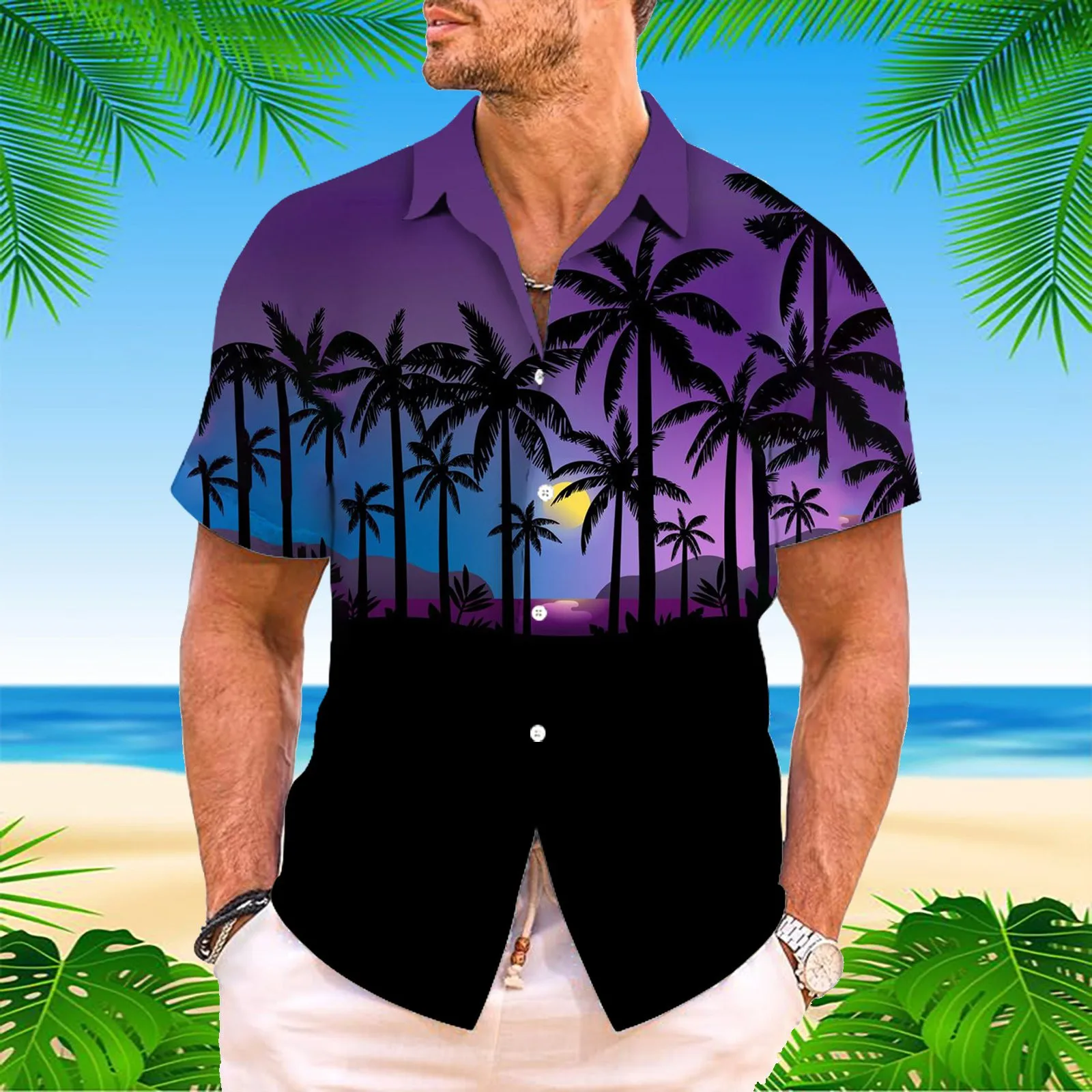 Men's Shirt Casual Tropical Style Print Trend Shirt Loose Solid Shirts Handsome Men Street Wear Blouse Tops For Spring Autumn
Men's Shirt Casual Tropical Style Print Trend Shirt Loose Solid Shirts Handsome Men Street Wear Blouse Tops For Spring Autumn