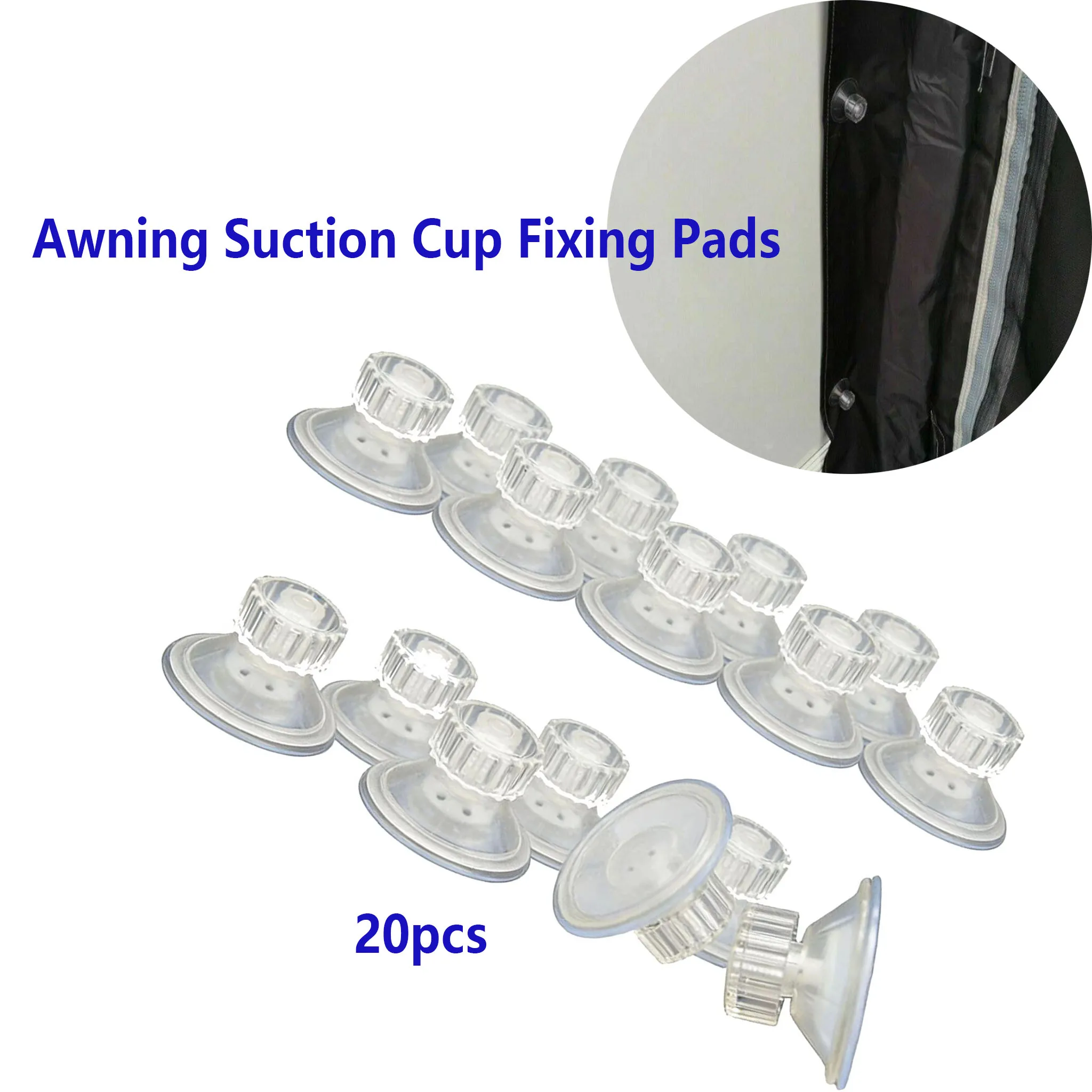 1/10/20Pcs High Grip Awning Suction Cup Fixing Pads 45mm, Caravan Motorhome Cloth Rack Hook Organiser Camping RV Accessories
1/10/20Pcs High Grip Awning Suction Cup Fixing Pads 45mm, Caravan Motorhome Cloth Rack Hook Organiser Camping RV Accessories