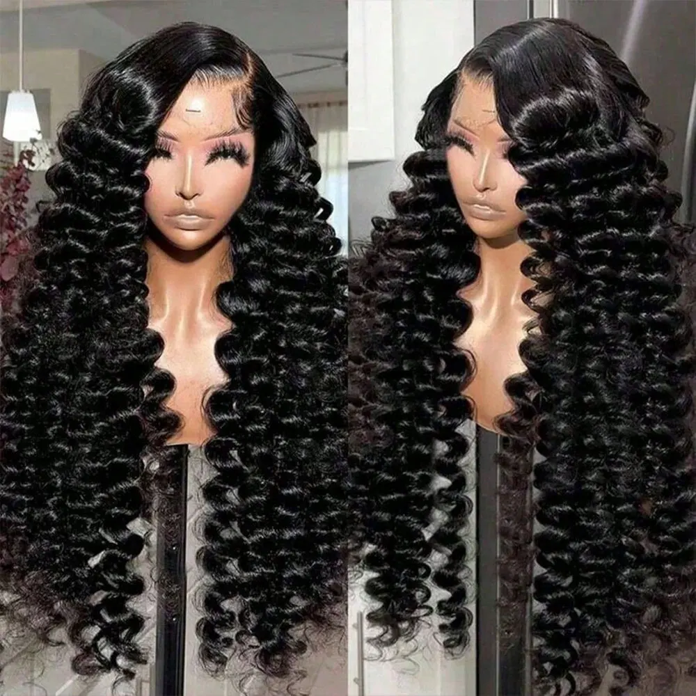 13x4 13x6 Lace Frontal Wigs Loose Deep Wave Wig Guless Wig Curly Human Hair Deep Water Wave Lace Front Wig 250% Density
13x4 13x6 Lace Frontal Wigs Loose Deep Wave Wig Guless Wig Curly Human Hair Deep Water Wave Lace Front Wig 250% Density