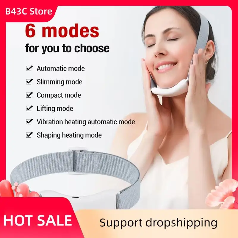 B43C EMS V Face Lifting Instrument Double Chin Reducer Facial Lifting Anti Wrinkle Vibrate Massage Hot Compress
B43C EMS V Face Lifting Instrument Double Chin Reducer Facial Lifting Anti Wrinkle Vibrate Massage Hot Compress