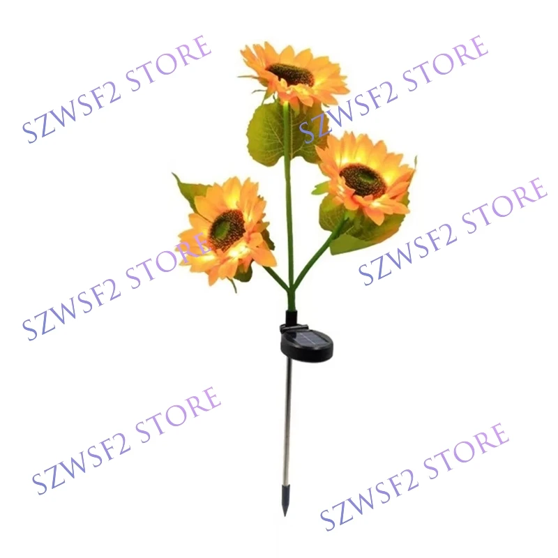LED solar ground mounted lights three headed sunflower flower lights garden and courtyard landscape lights simulated flowers E2
LED solar ground mounted lights three headed sunflower flower lights garden and courtyard landscape lights simulated flowers E2