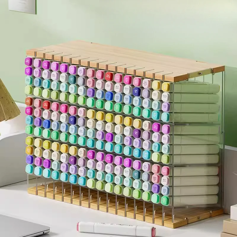 Acrylic Slanted Marker Organizer Large Capacity Desk & Store Display for Art Brushes Colored Pencils Kids Art Supplies Storage
Acrylic Slanted Marker Organizer Large Capacity Desk & Store Display for Art Brushes Colored Pencils Kids Art Supplies Storage