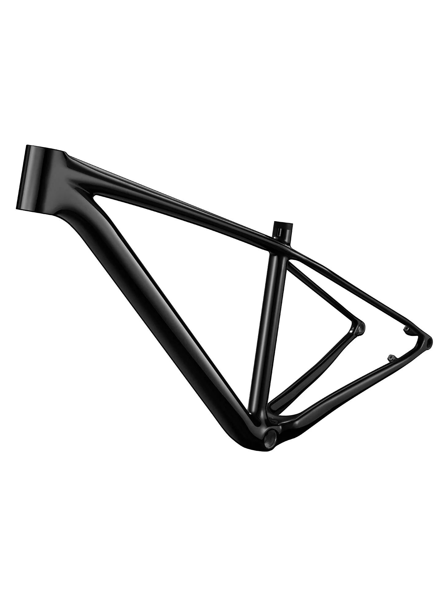 Matte Black Unbranded Carbon Fiber XC Mountain Bike Frame, Internal Cable Routing, Boost 148mm Hardtail Frame for 27.5" 29" Whee
Matte Black Unbranded Carbon Fiber XC Mountain Bike Frame, Internal Cable Routing, Boost 148mm Hardtail Frame for 27.5" 29" Whee