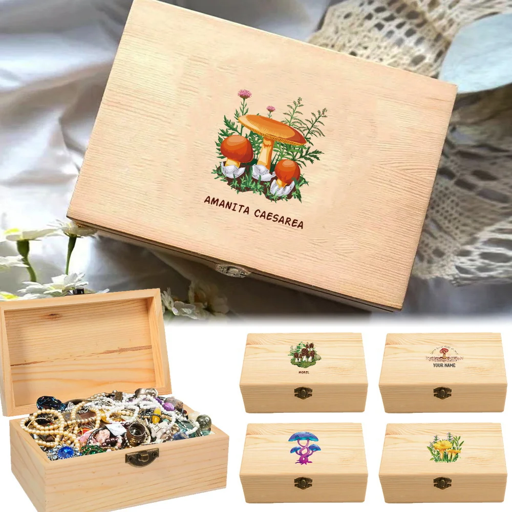 Rectangular Wooden Storage Box Higher Quality Gifts Packing Jewelry Case Desktop Wooden Storage Organizer Mushroom Pattern
Rectangular Wooden Storage Box Higher Quality Gifts Packing Jewelry Case Desktop Wooden Storage Organizer Mushroom Pattern