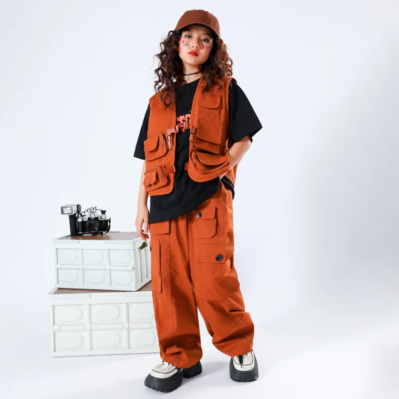 Детский костюм в стиле хип-хоп для мальчиков, модная одежда для джазовых танцев, Свободный жилет, брюки-карго, одежда для выступлений и выступлений на сцене
Детский костюм в стиле хип-хоп для мальчиков, модная одежда для джазовых танцев, Свободный жилет, брюки-карго, одежда для выступлений и выступлений на сцене