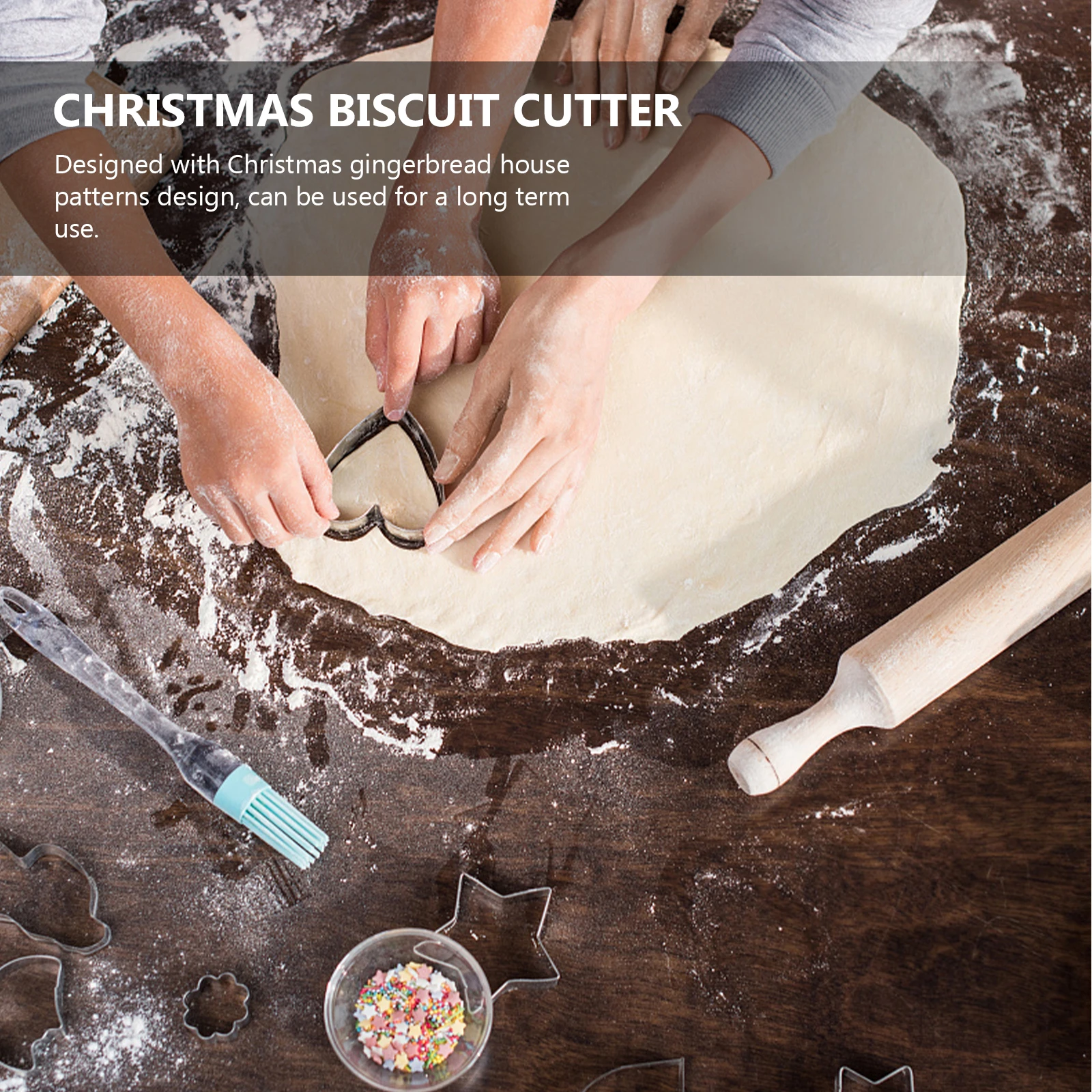 Decorations 3D Cookie Mold Gingerbread House Baking Molds for Christmas Cookies
Decorations 3D Cookie Mold Gingerbread House Baking Molds for Christmas Cookies